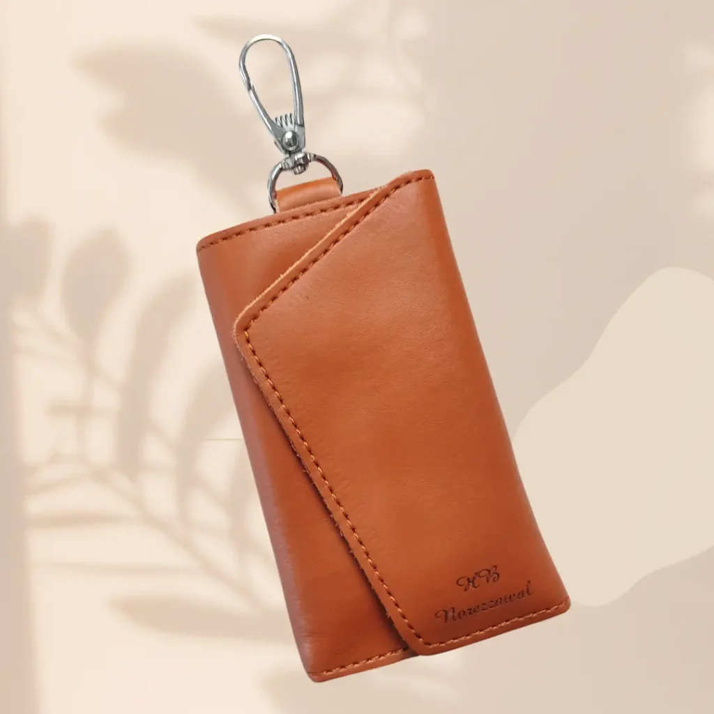 Leather Key Holder Wallet Pouch ...