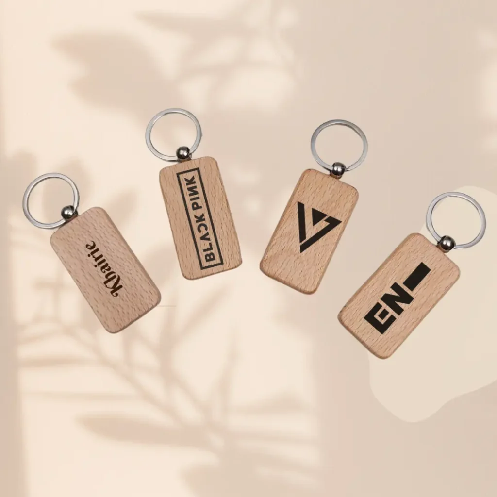 Engraved Wooden Key chain Customised ...