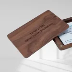 personalised wooden card holder