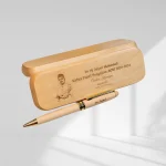 personalised wooden pen case cover