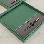 personalised-journal-book-gift-set-green-engrave