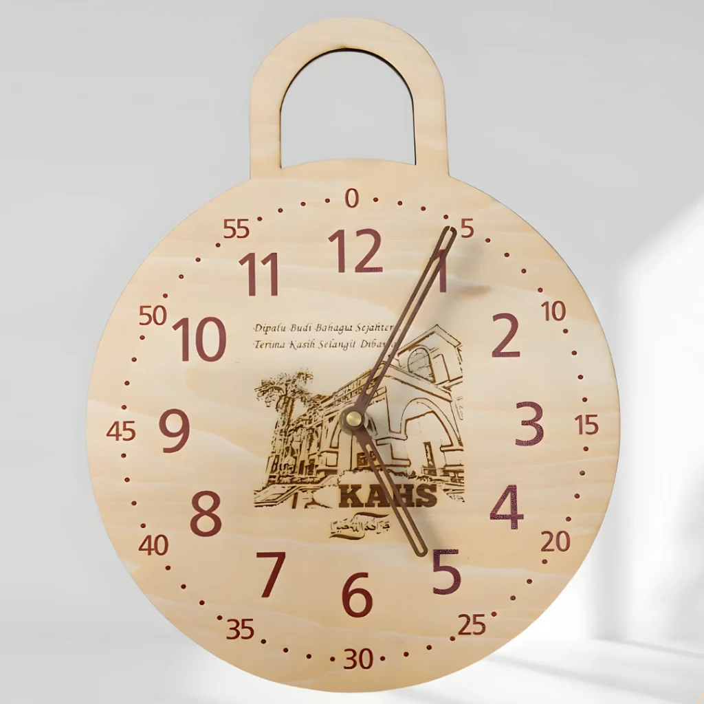 Custom Engraved Clock, Personalised Wood ...