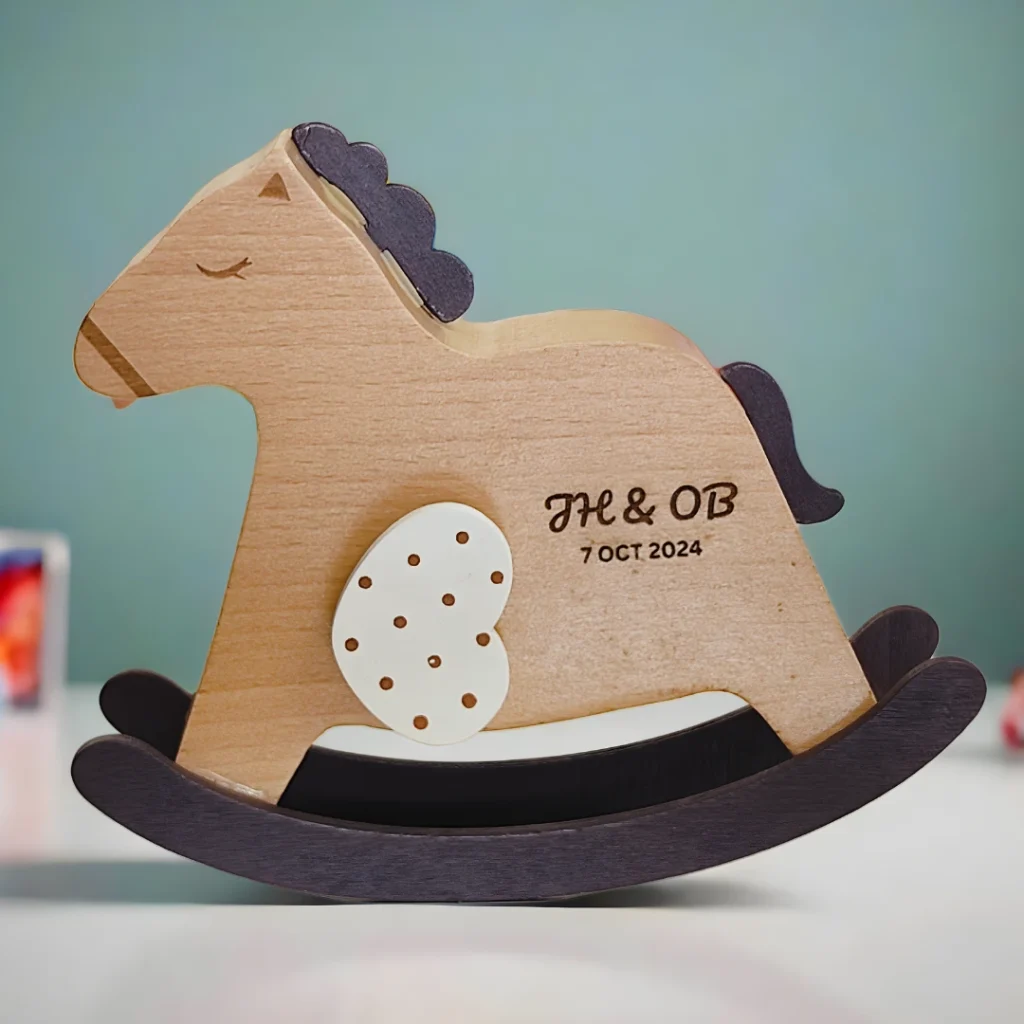 Charming Wooden Rocking Horse Music ...