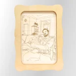 Personalised Photo Frame Engraving on Wood