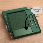 Journal Book with Pen and refill - Green Measurement