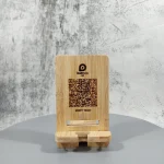 Customised wooden Display QR Stand Modern