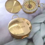 Personalised Portable Compass Travel Camping Props Engrave Name