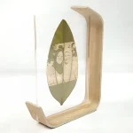 Custom Laser-Engraved Leaf Portrait in Acrylic Stand cover