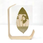 Custom Laser-Engraved Leaf Portrait in Acrylic Stand cover
