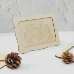 Personalised Photo Frame Engraving on Wood landscape