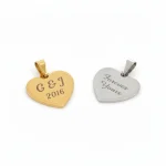 Heart Pendant Custom Engraving