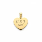 Heart Pendant Custom Engraving