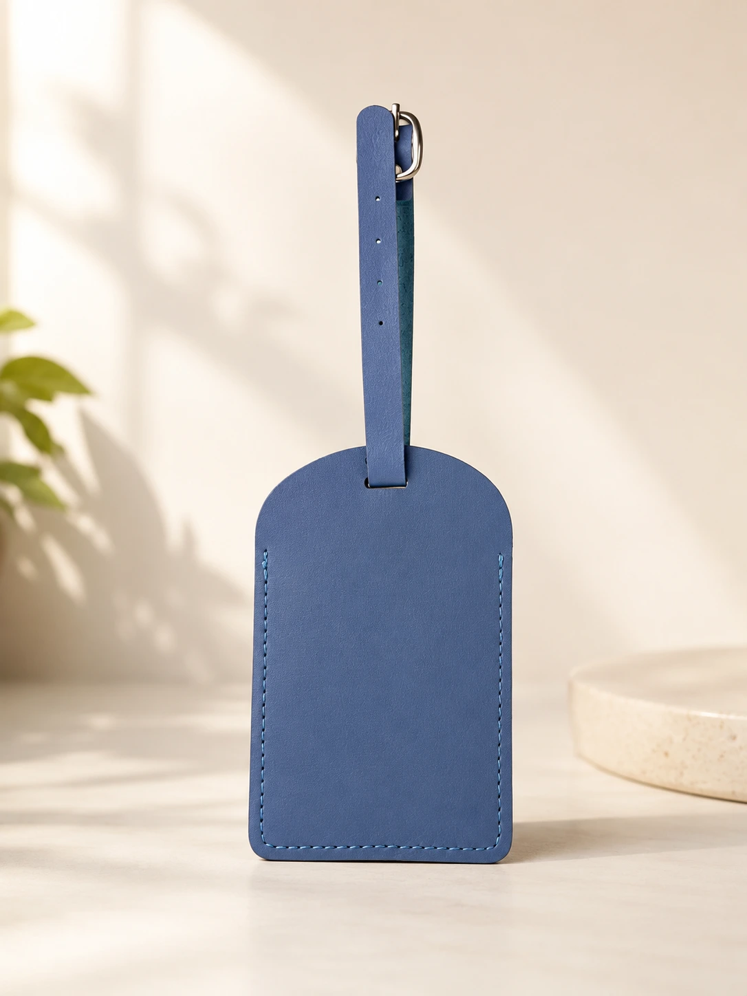 Personalised PU Leather Luggage Tag-DARK BLUE