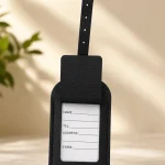 Personalised PU Leather Luggage Tag - details